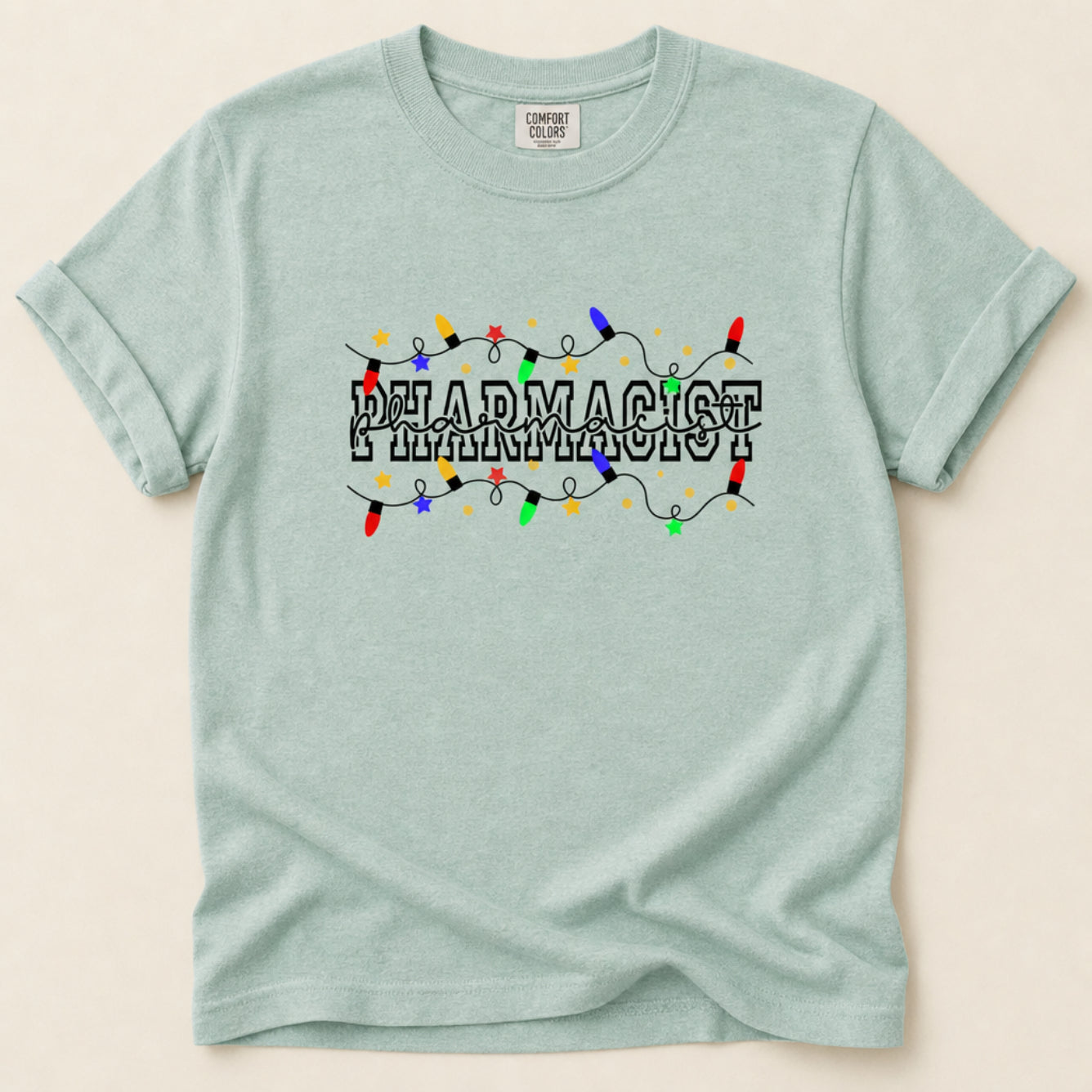 Christmas Lights Pharmacist Tee