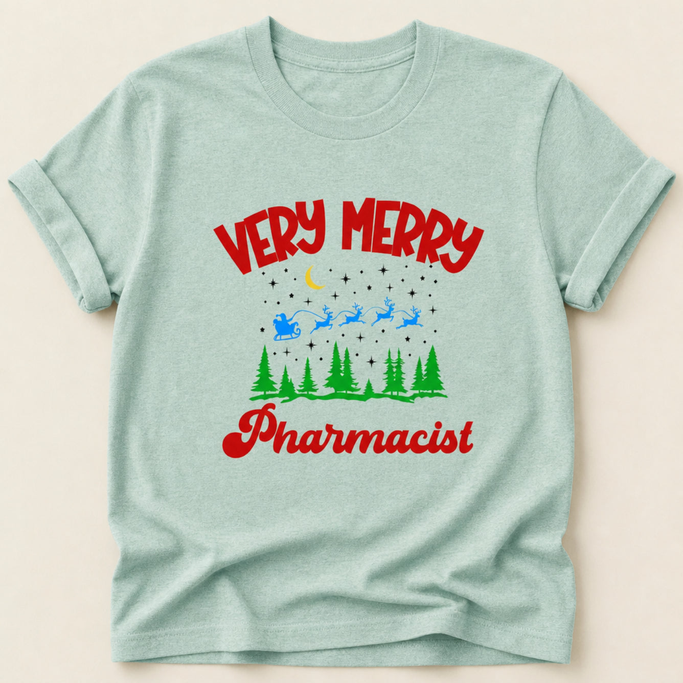 Very Merry Santa Pharmacist Tee