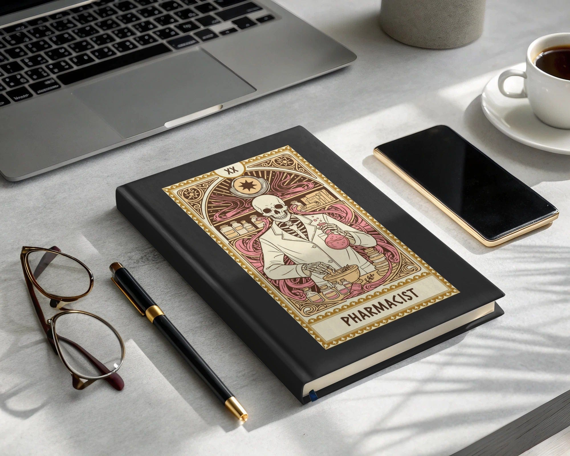 Unique Black Hardcover Pharmacist Journal