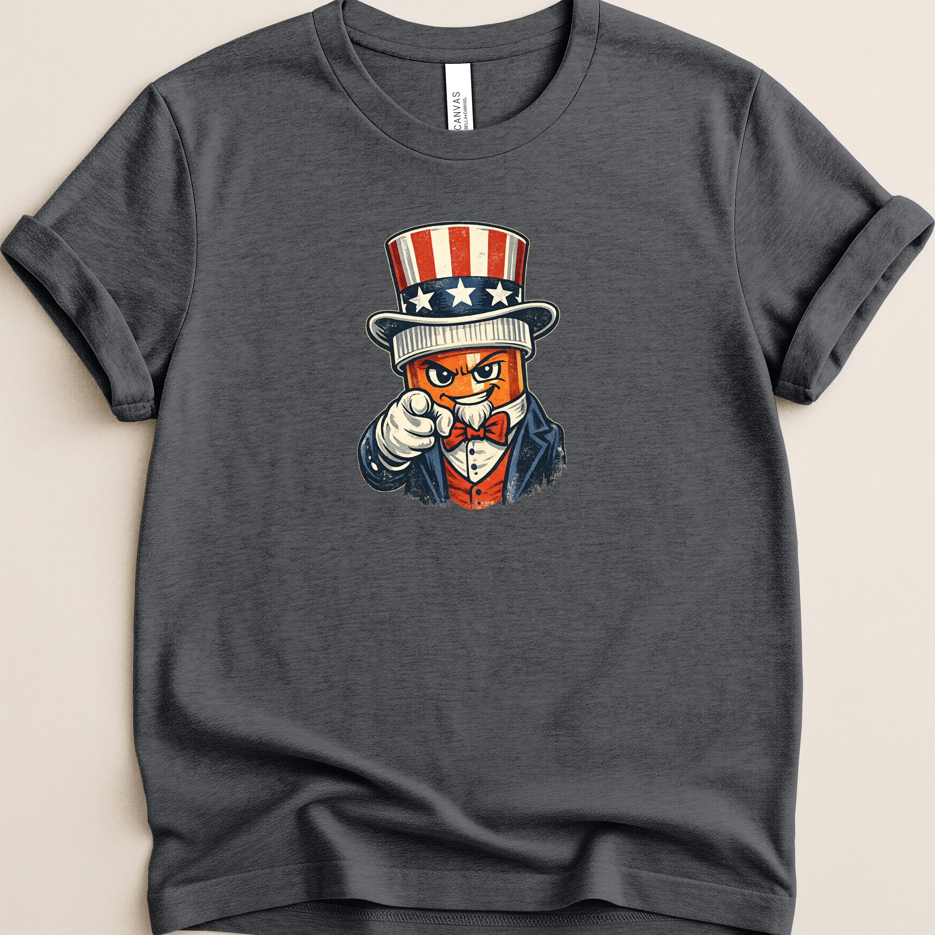 Cartoon Uncle Sam pointing at the viewer, wearing a suit and hat.