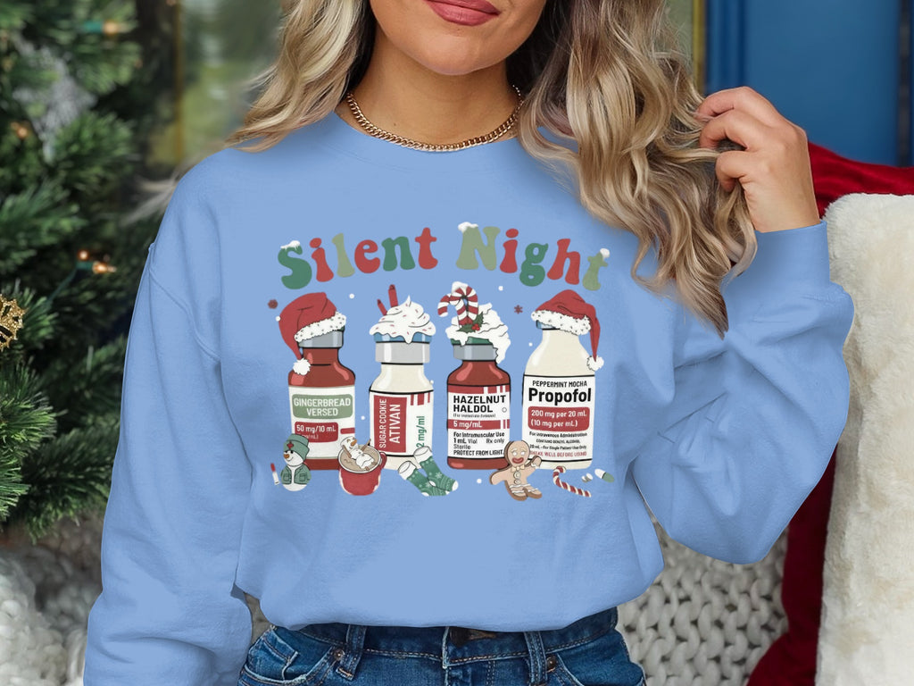 Silent Night Christmas Pharmacy Sweatshirt