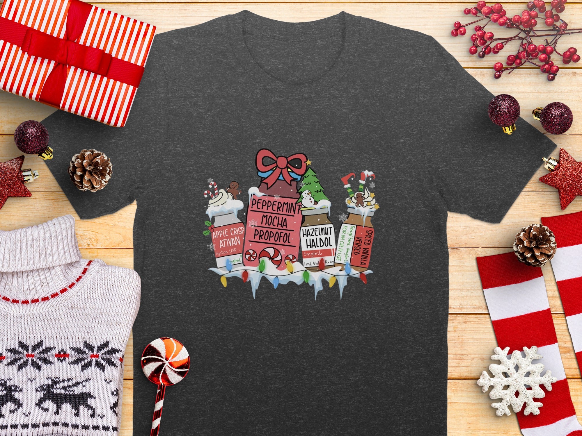Festive Holiday Decorated Peppermint Mocha Shirt product