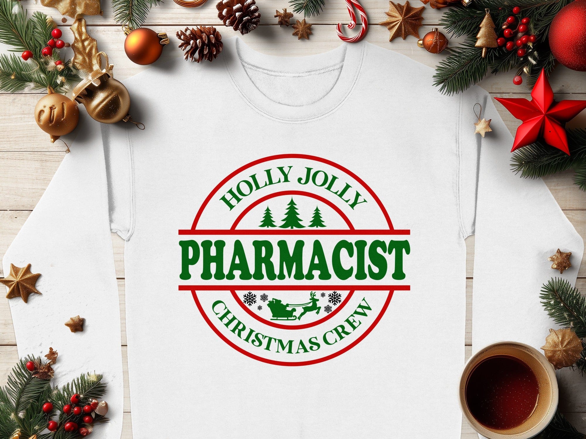 Holly Jolly Christmas Crew Pharmacist Sweatshirt