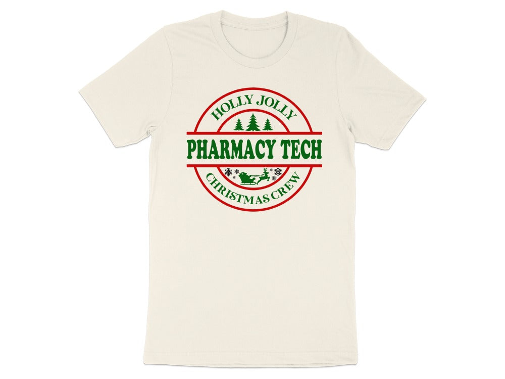 Holly Jolly Badge Pharmacy Tech Tee