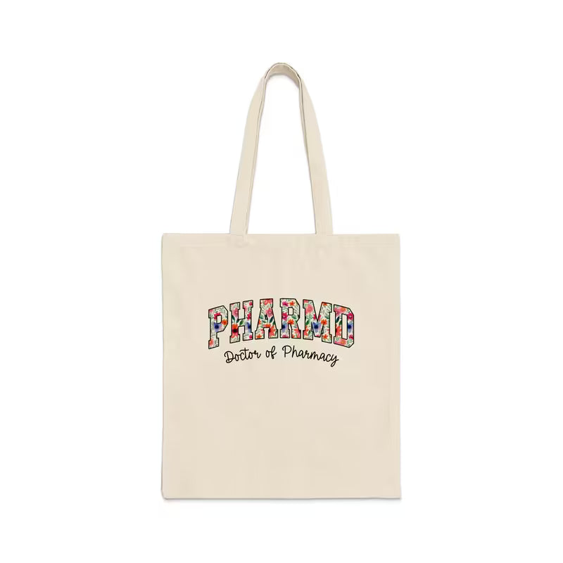 PharmD Floral Tote Bag