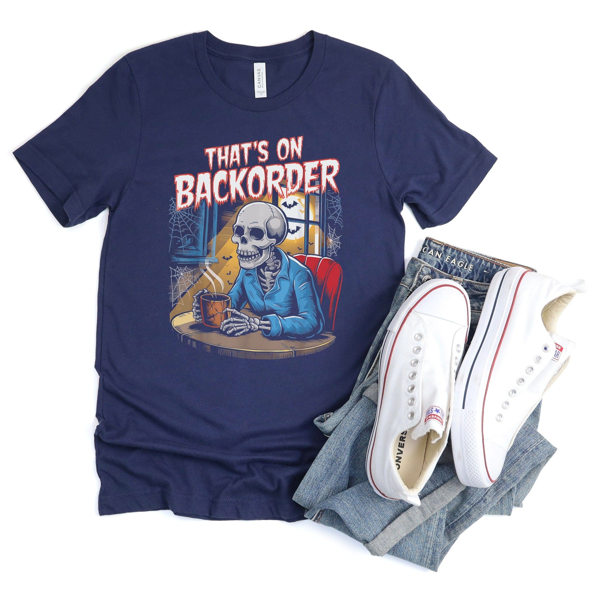 That's on Backorder Skeleton T-Shirt product