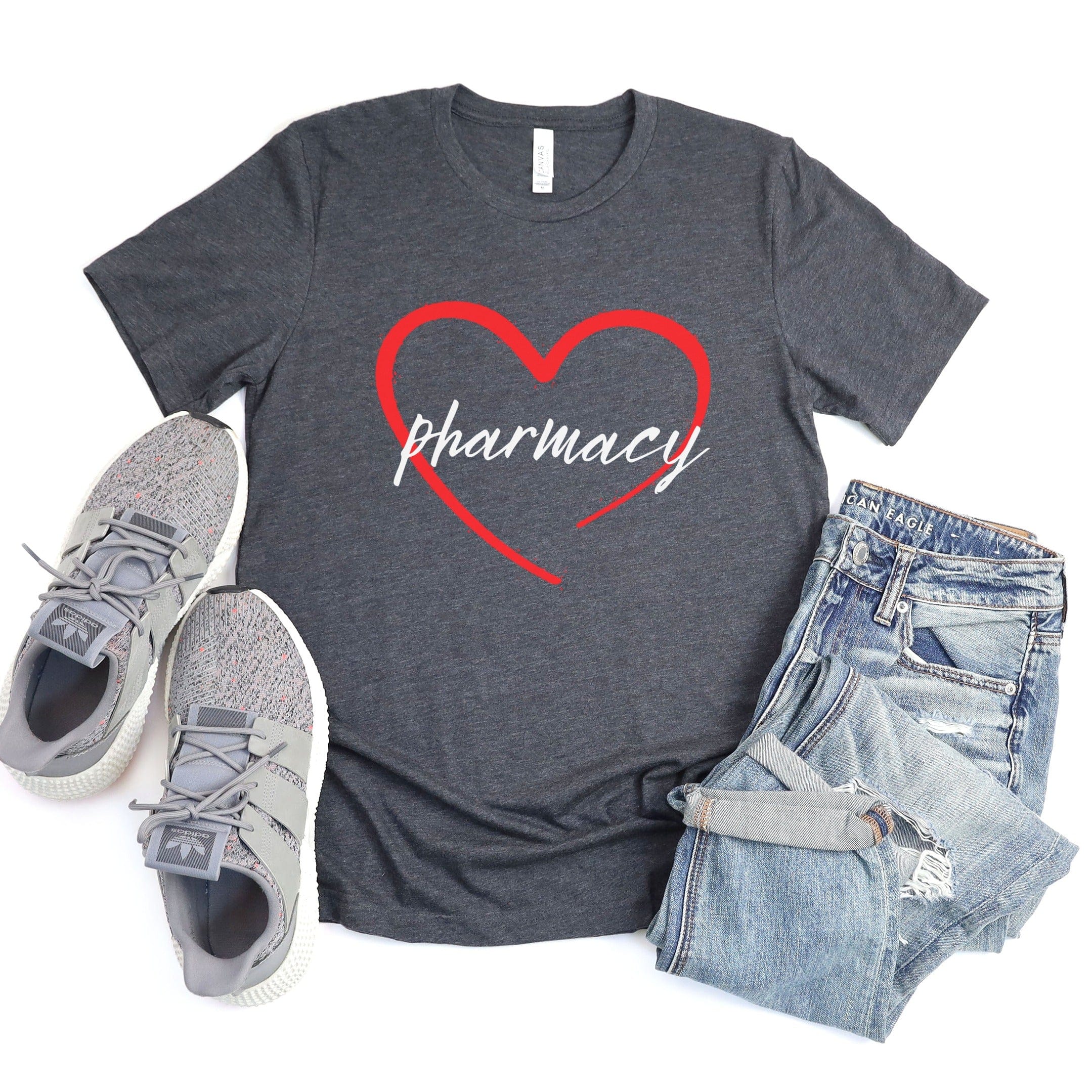 Heart Pharmacy Graphic Tee Casual Fashion Shirt product