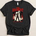 Black t-shirt with The Rxorcist graphic and "The Power of Pharmacy Compels You."