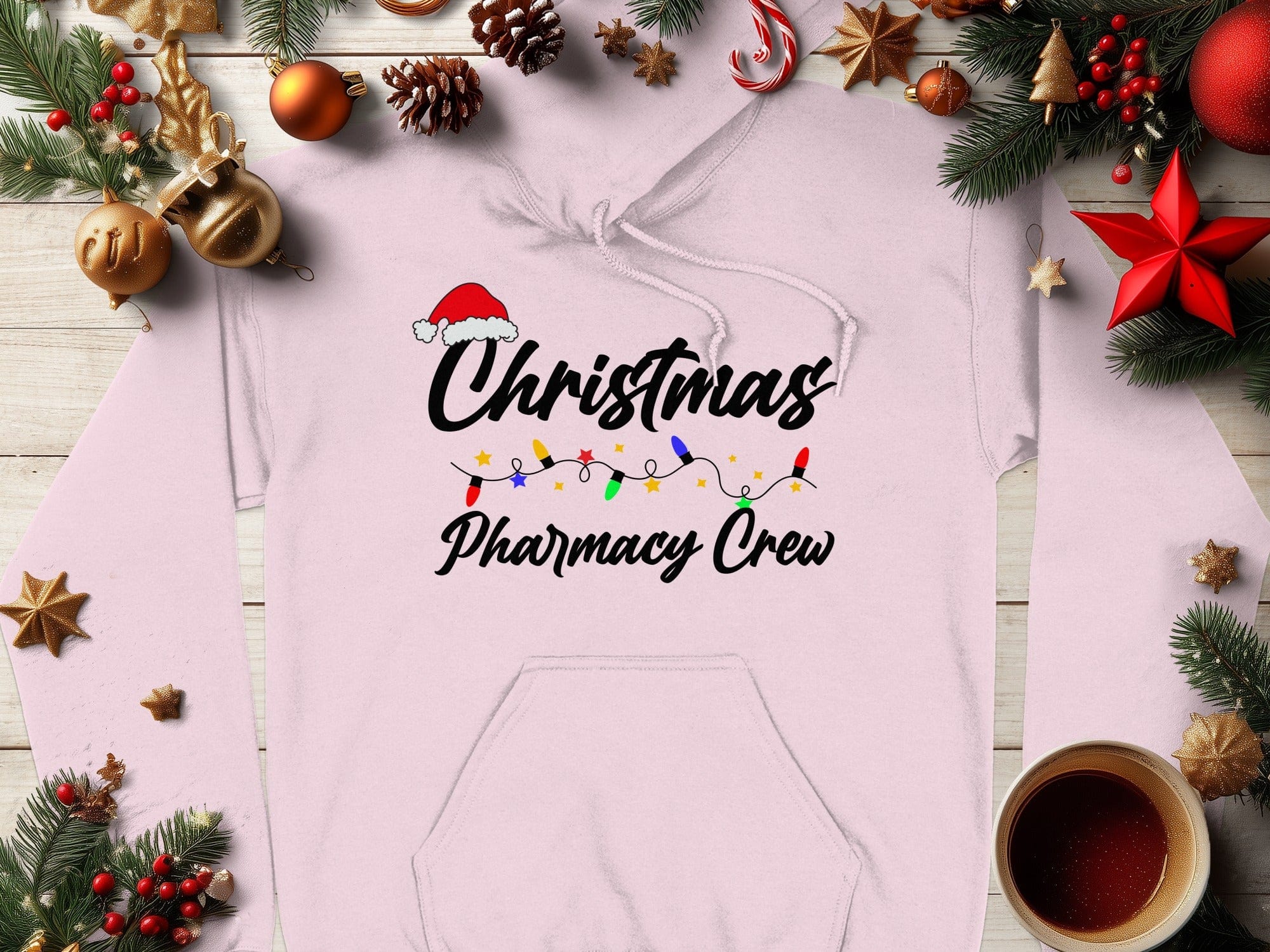 Christmas Pharmacy Crew Festive Lights Hoodie