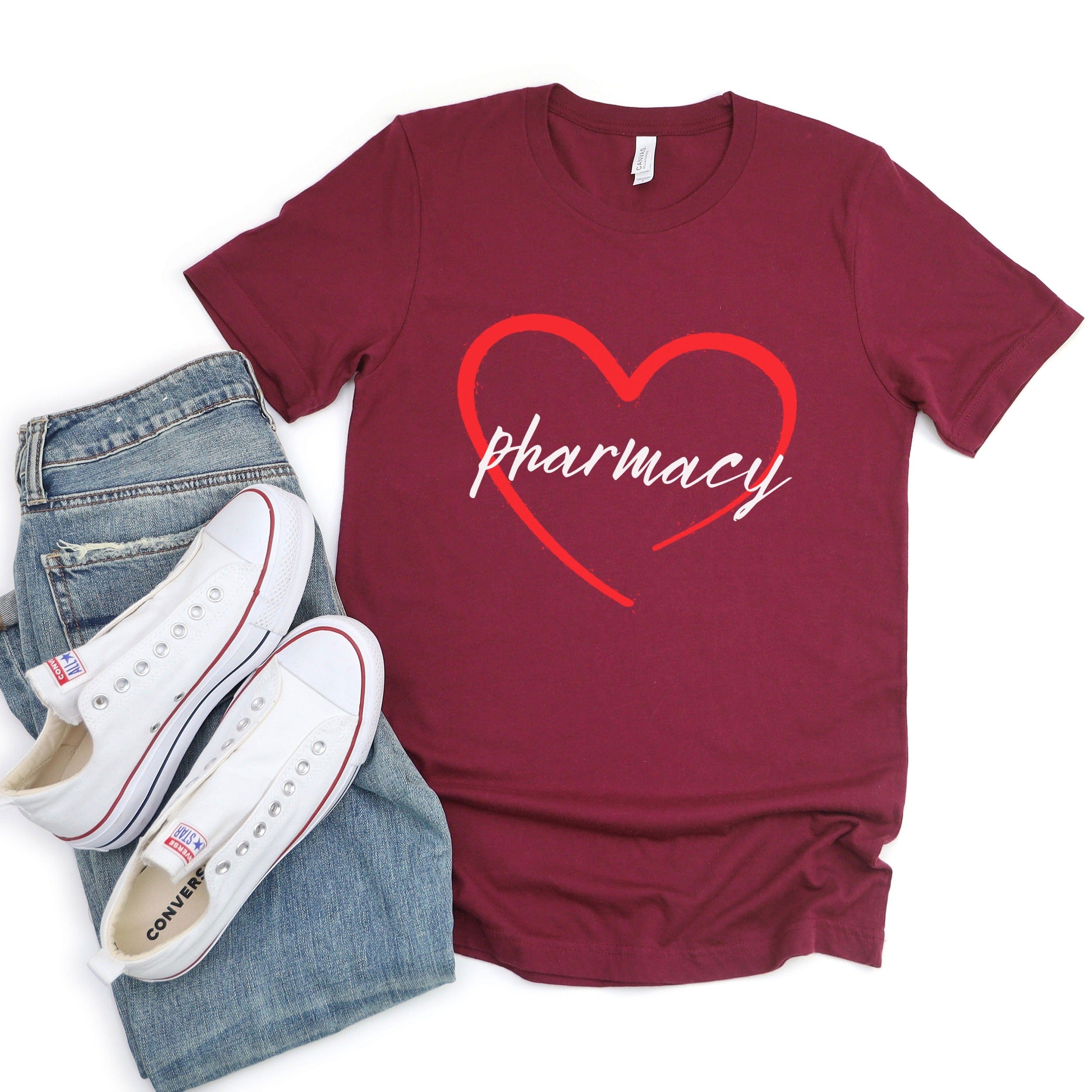 Pharmacy Heart Design Casual Wear Product Type