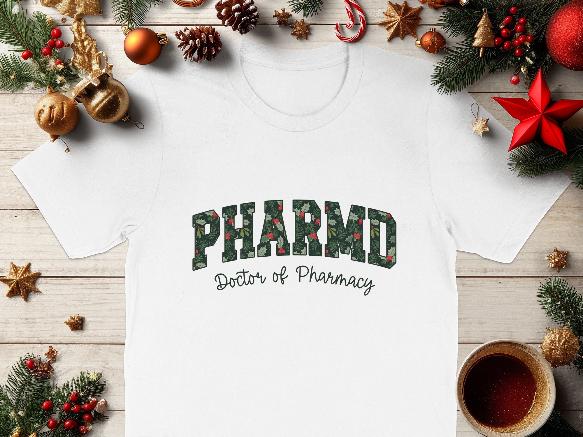PharmD Doctor of Pharmacy Christmas T-shirt