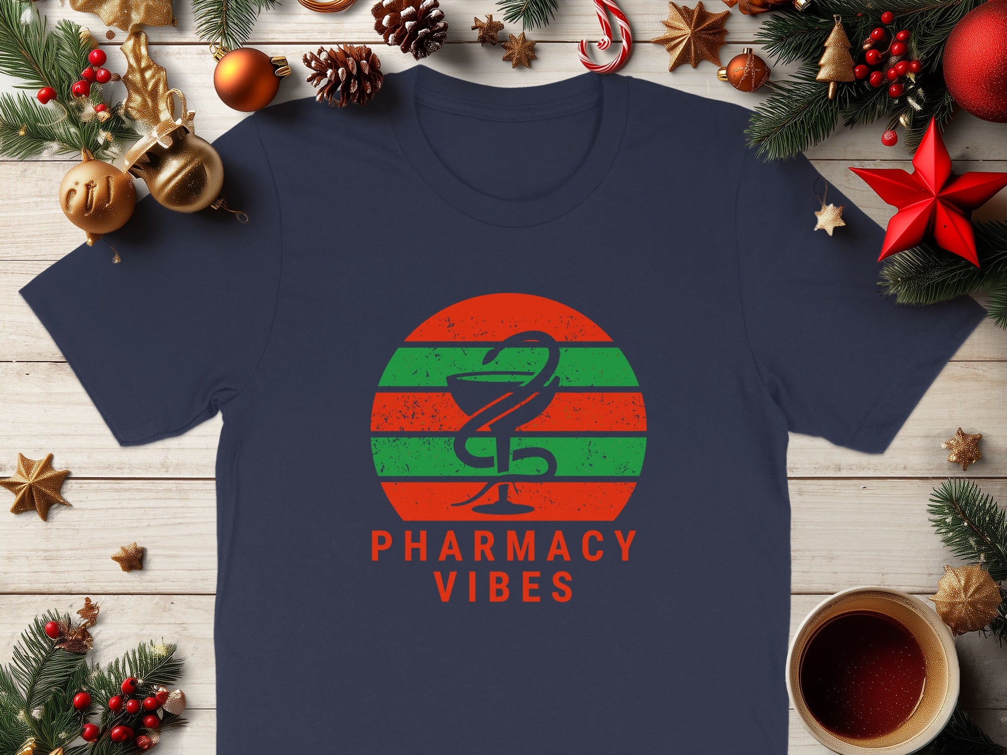 Festive Pharmacy Vibes Graphic T-Shirt product