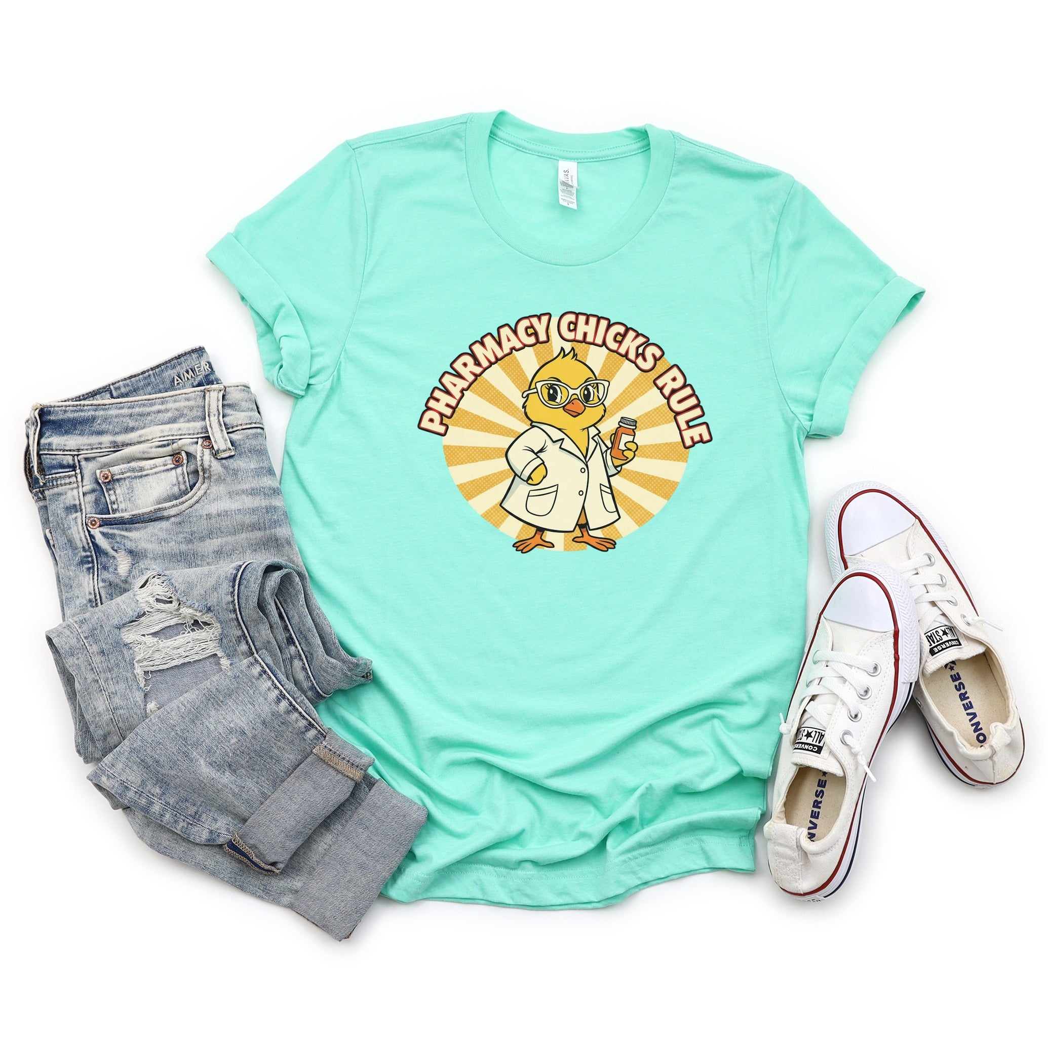 Pharmacy Chicks Rule Graphic T-shirt product