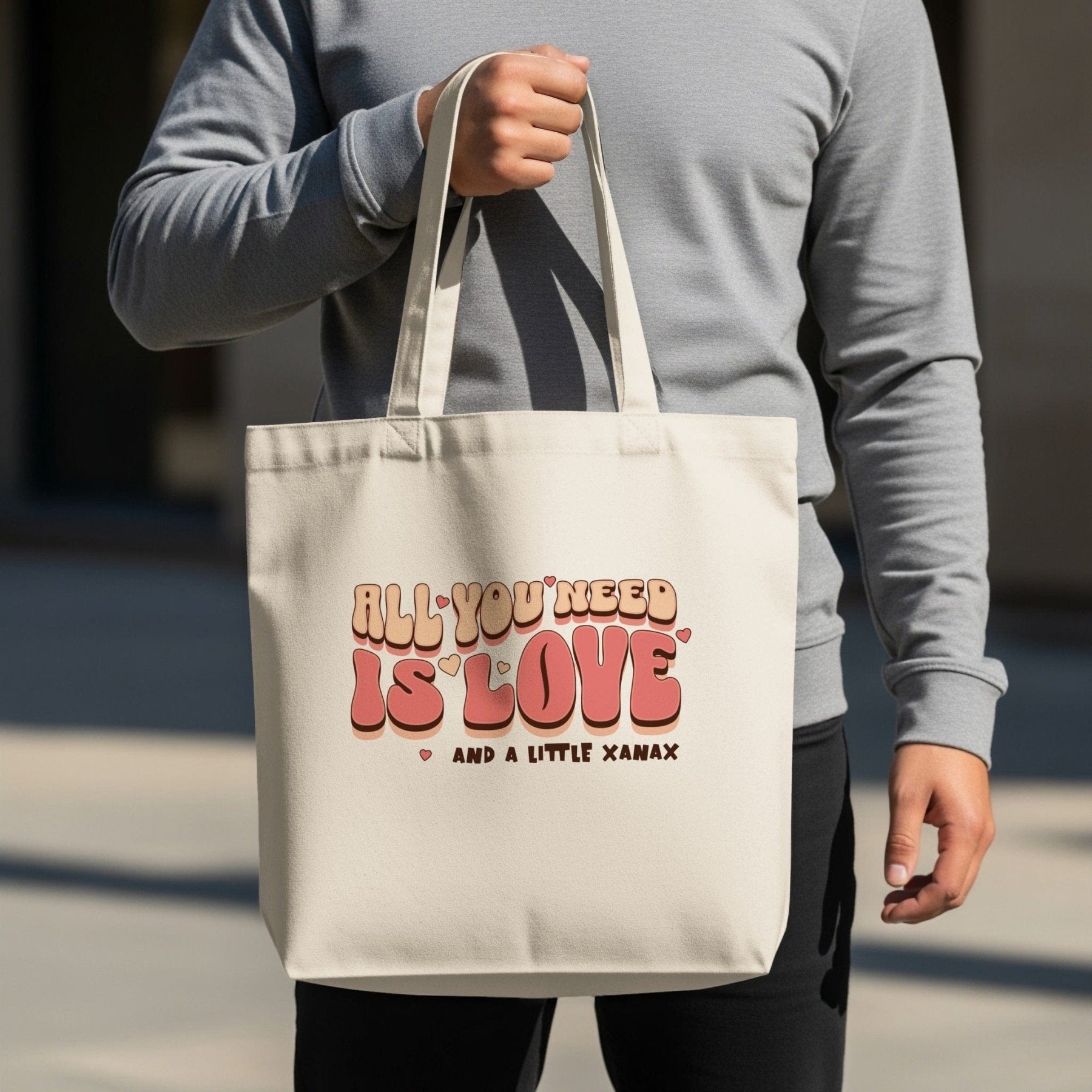 All You Need Is Love Tote Bag - Pharmacy Apparel for Pharmacists, Techs & Students
