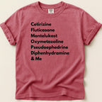 Allergy Season Survival List Tee - Adverse Reactions