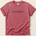 as indicated Tee - Adverse Reactions