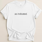 as indicated Tee - Adverse Reactions