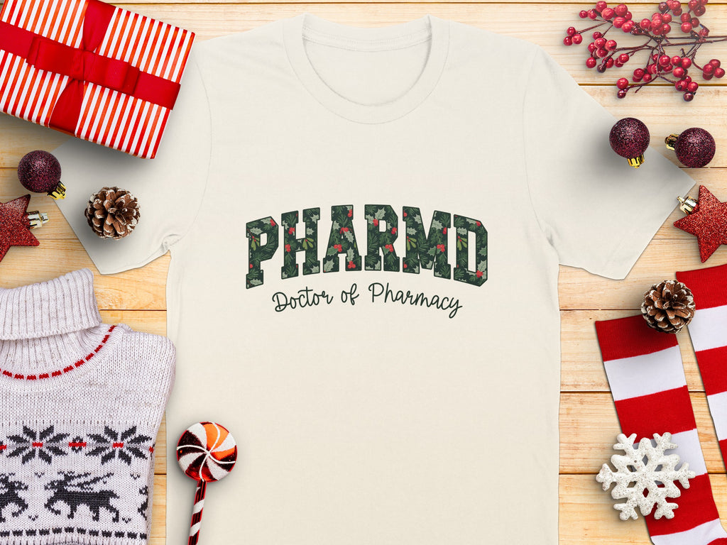 Christmas Themed PHARMD Doctor of Pharmacy T-Shirt