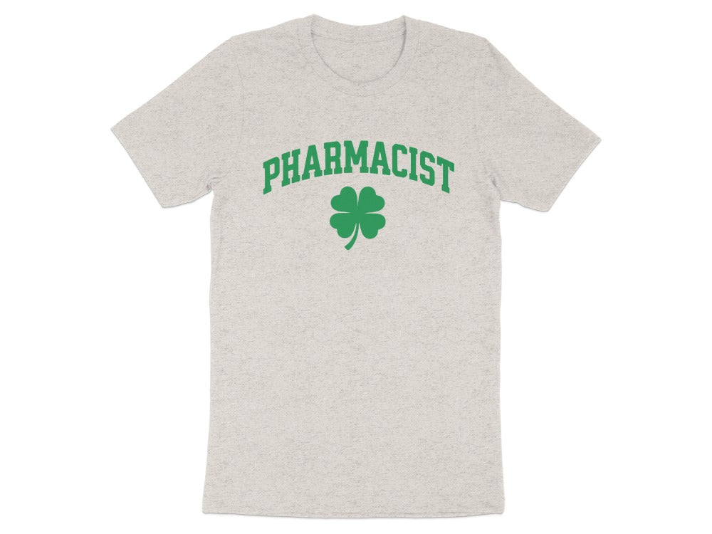 Pharmacist Shamrock (Green Text) Tee