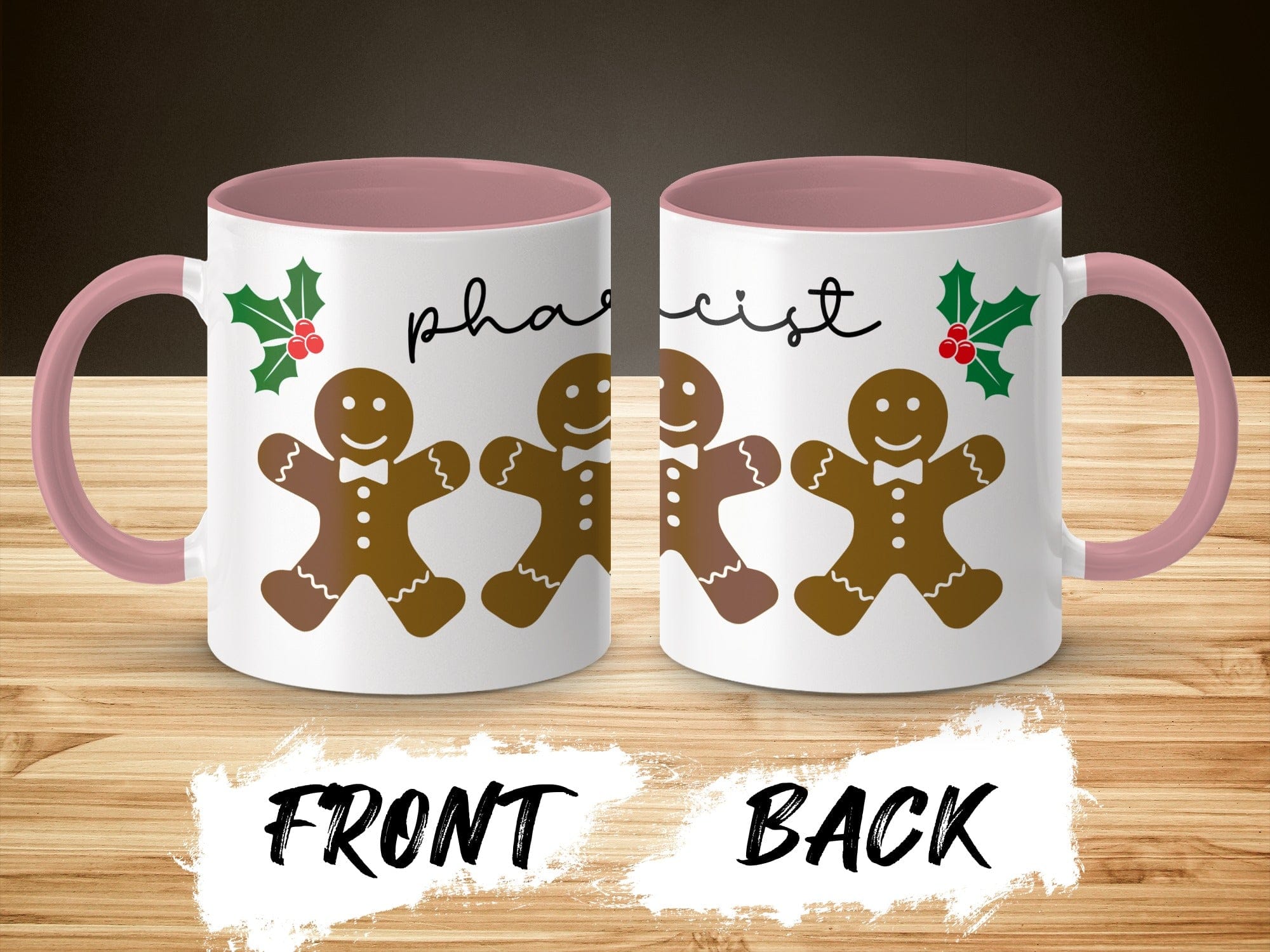 Christmas Themed Pharmacist Gingerbread Mug