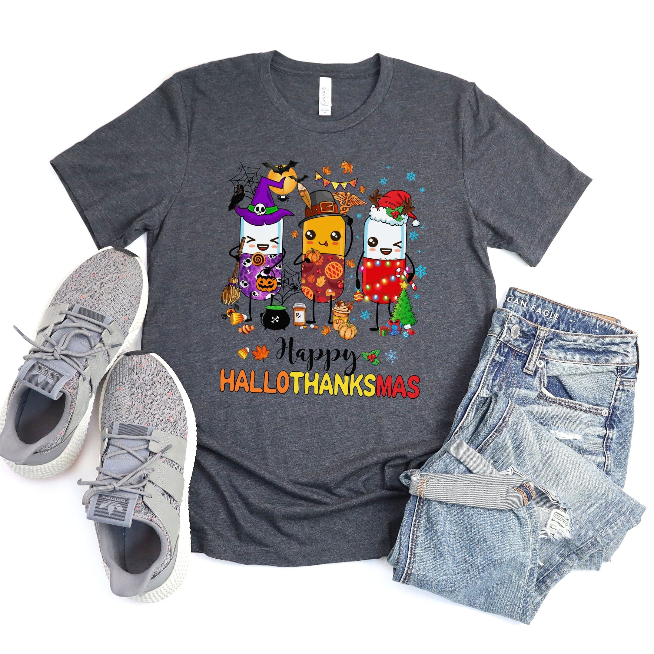 Happy Hallothanksmas Graphic Tee Shirt product type