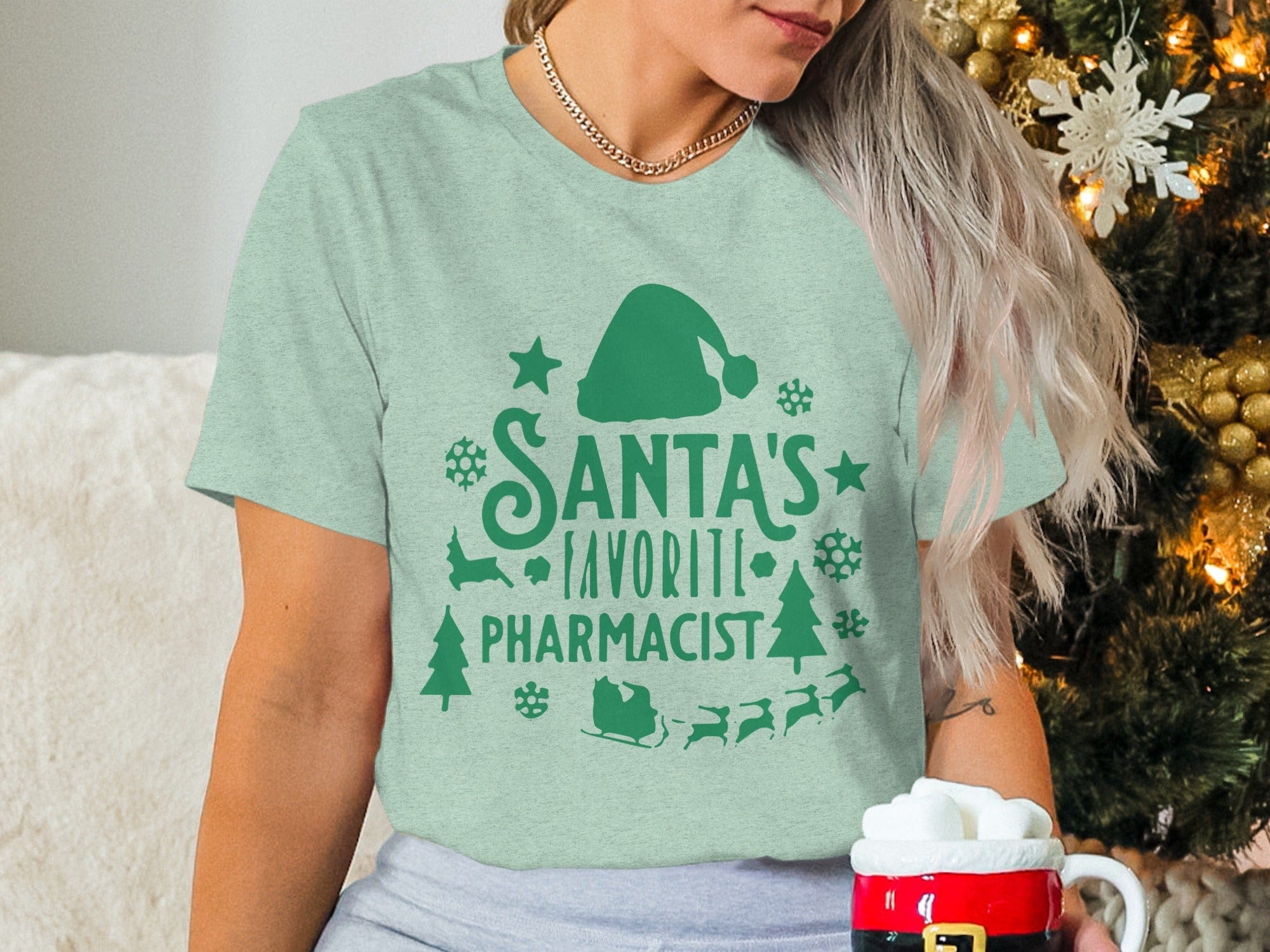 Santa's Favorite Pharmacist Christmas Shirt