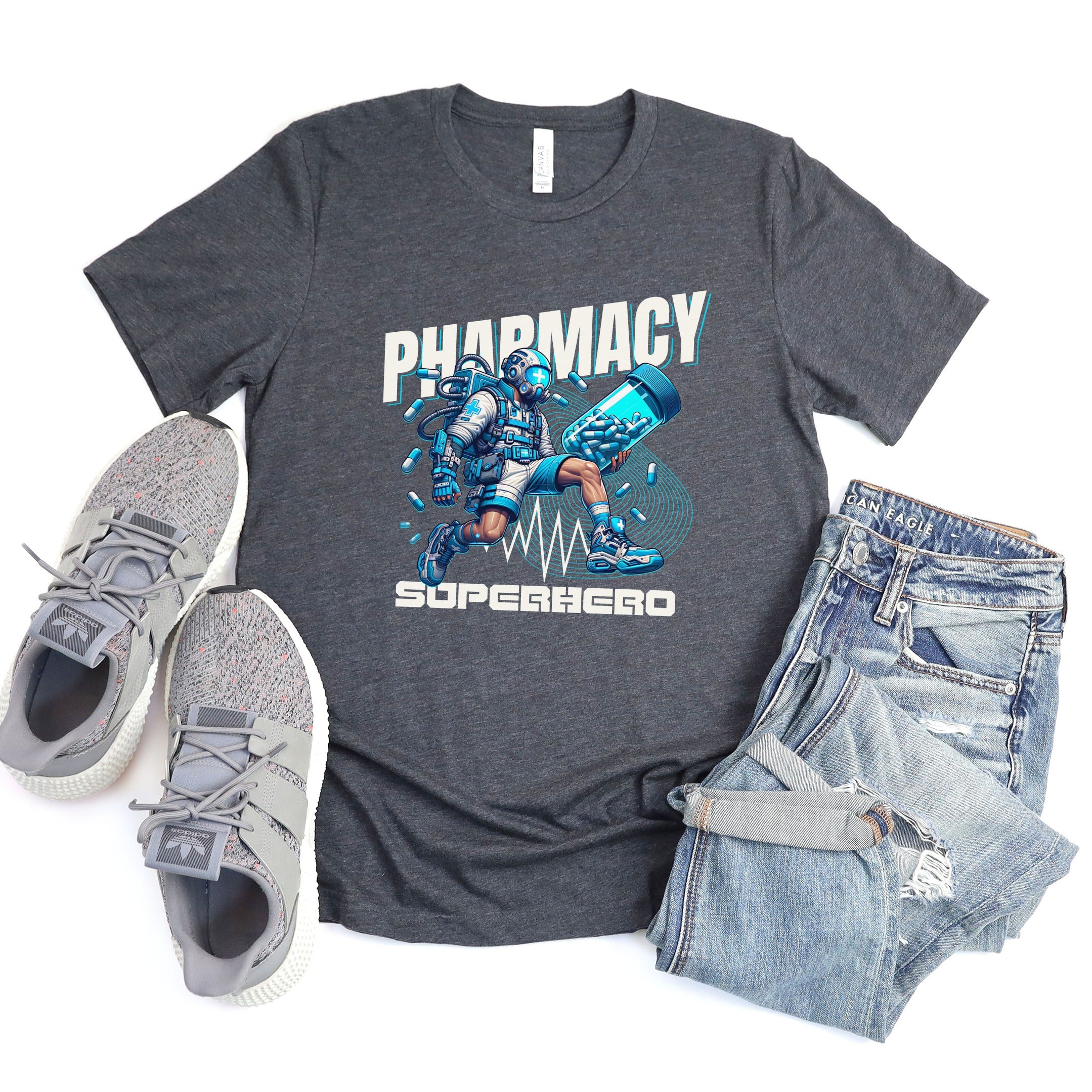 Pharmacy Superhero Graphic Tee Apparel