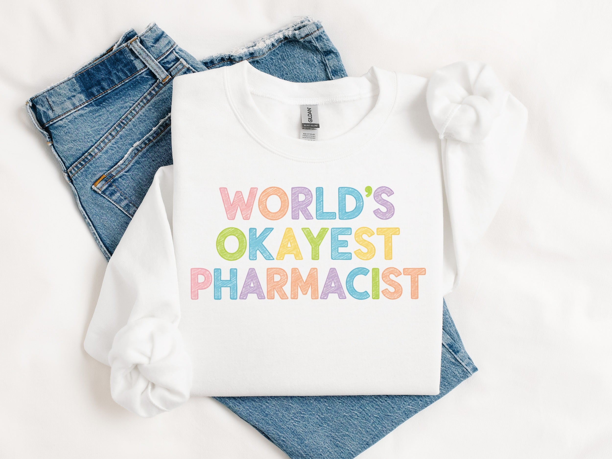 World's Okayest Pharmacist Graphic T-Shirt