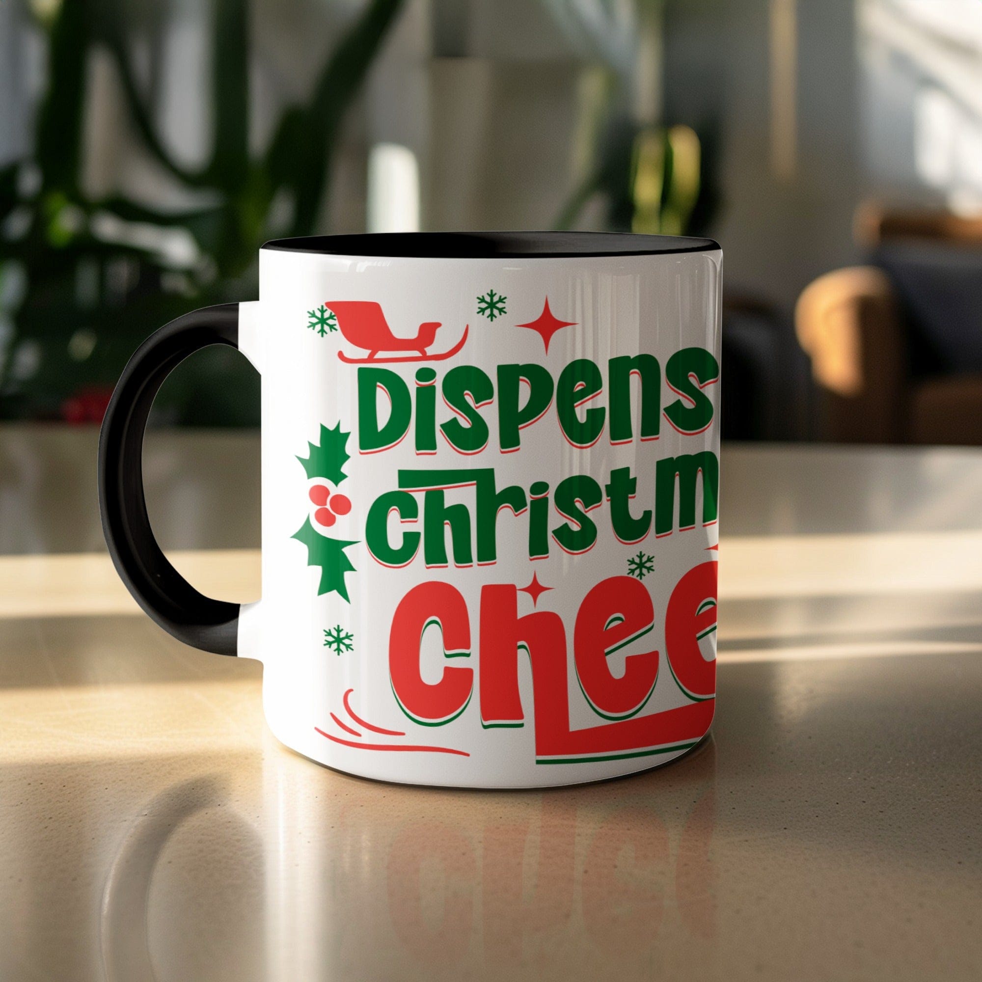 Festive Mug with Dispensing Christmas Cheer Design
