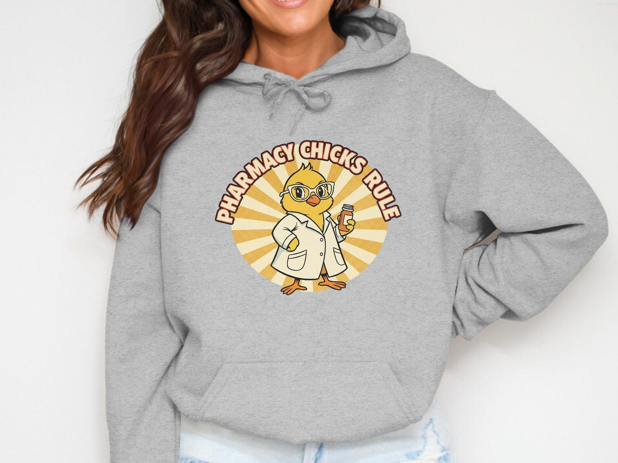 Pharmacy Chicks Rule Graphic Hoodie for Women