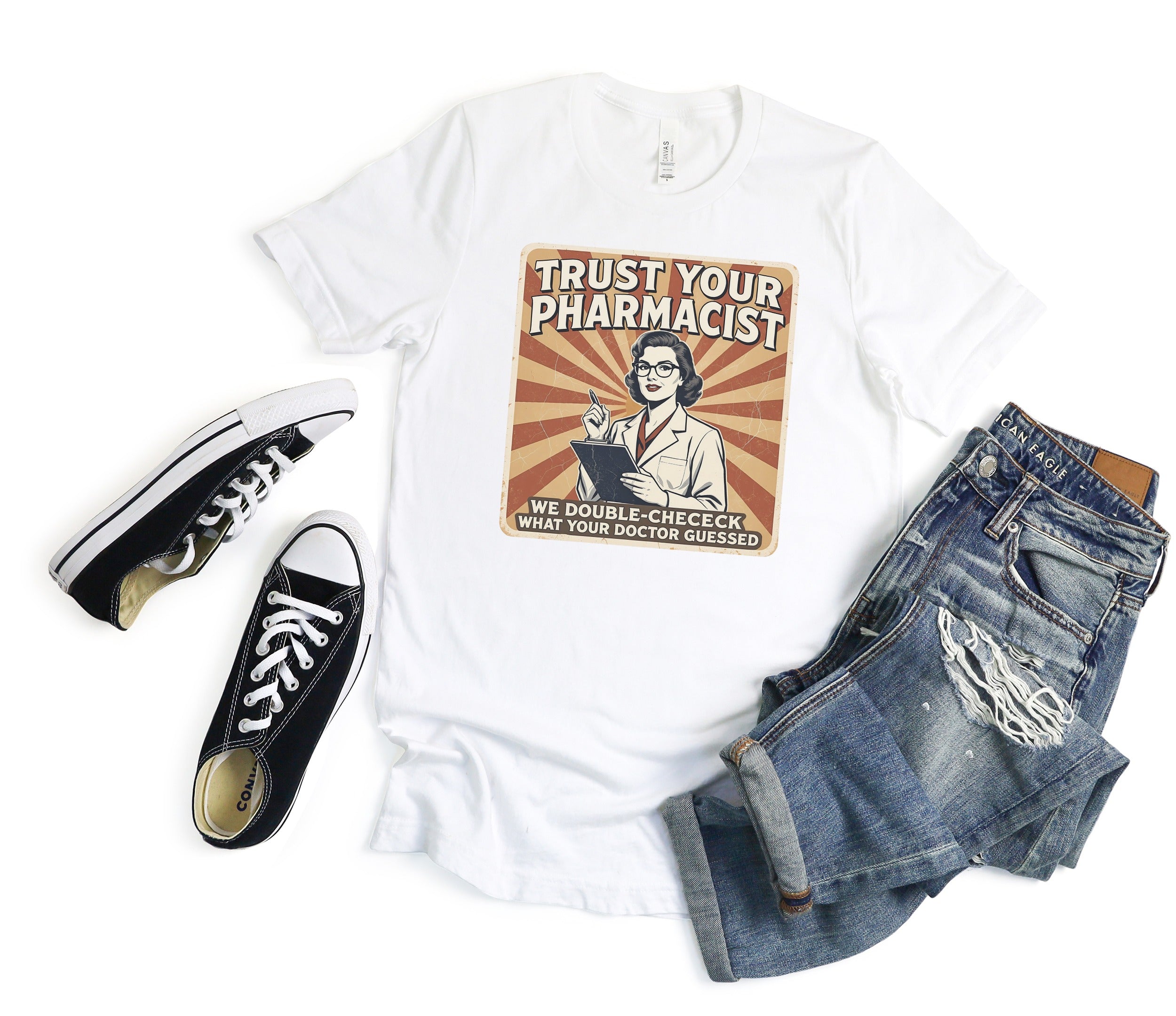Trust Your Pharmacist Graphic T-Shirt Casual Tee product