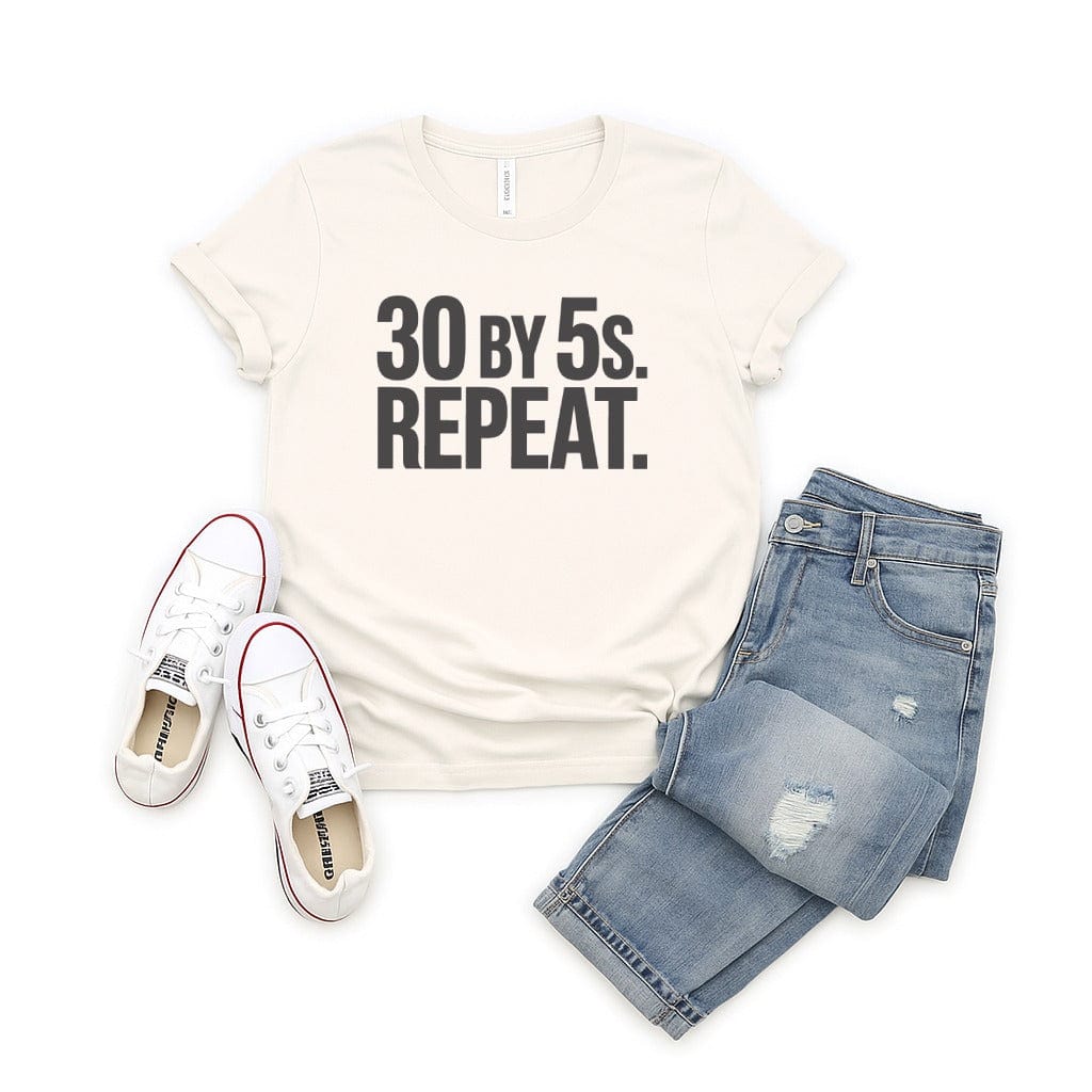 30 By 5s Repeat Graphic Casual Tee Shirt product type
