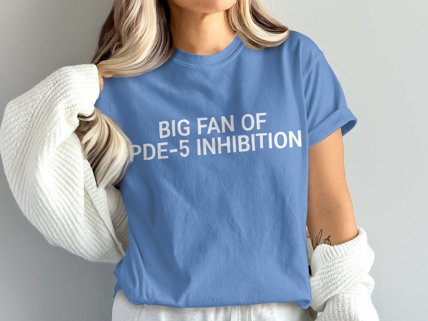 Big Fan of PDE - 5 Inhibition Tee - Pharmacy Apparel for Pharmacists, Techs & Students