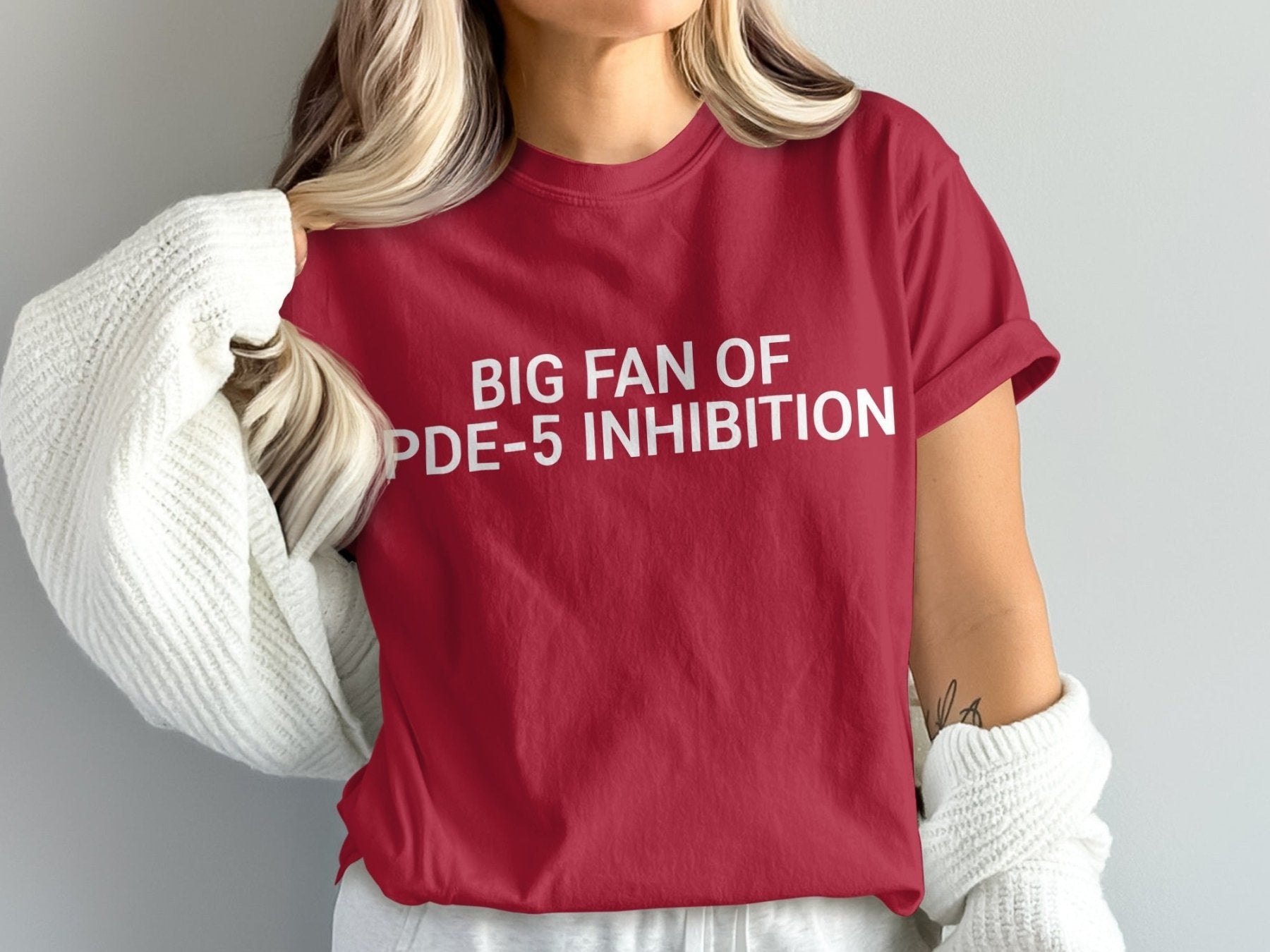 Big Fan of PDE - 5 Inhibition Tee - Pharmacy Apparel for Pharmacists, Techs & Students