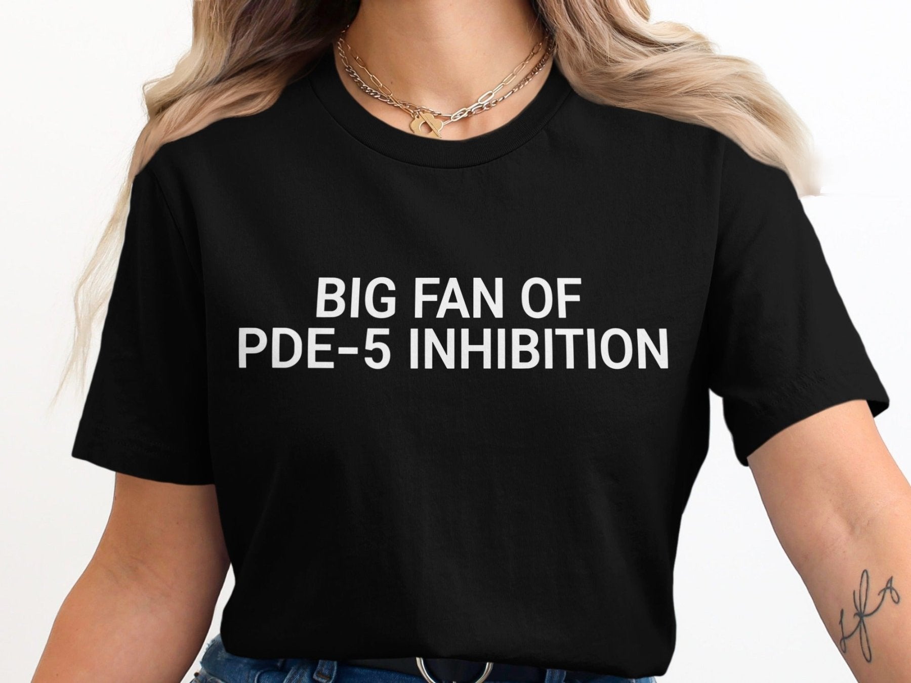 Big Fan of PDE - 5 Inhibition Tee - Pharmacy Apparel for Pharmacists, Techs & Students