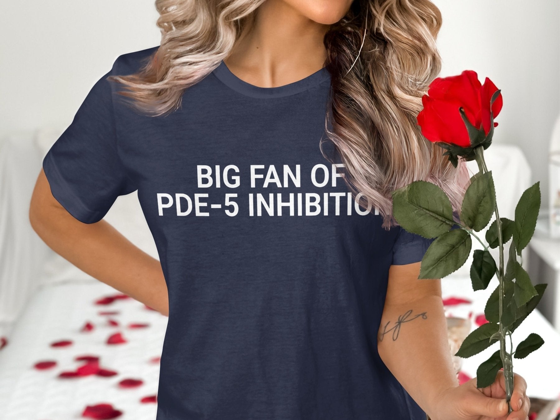 Big Fan of PDE - 5 Inhibition Tee - Pharmacy Apparel for Pharmacists, Techs & Students