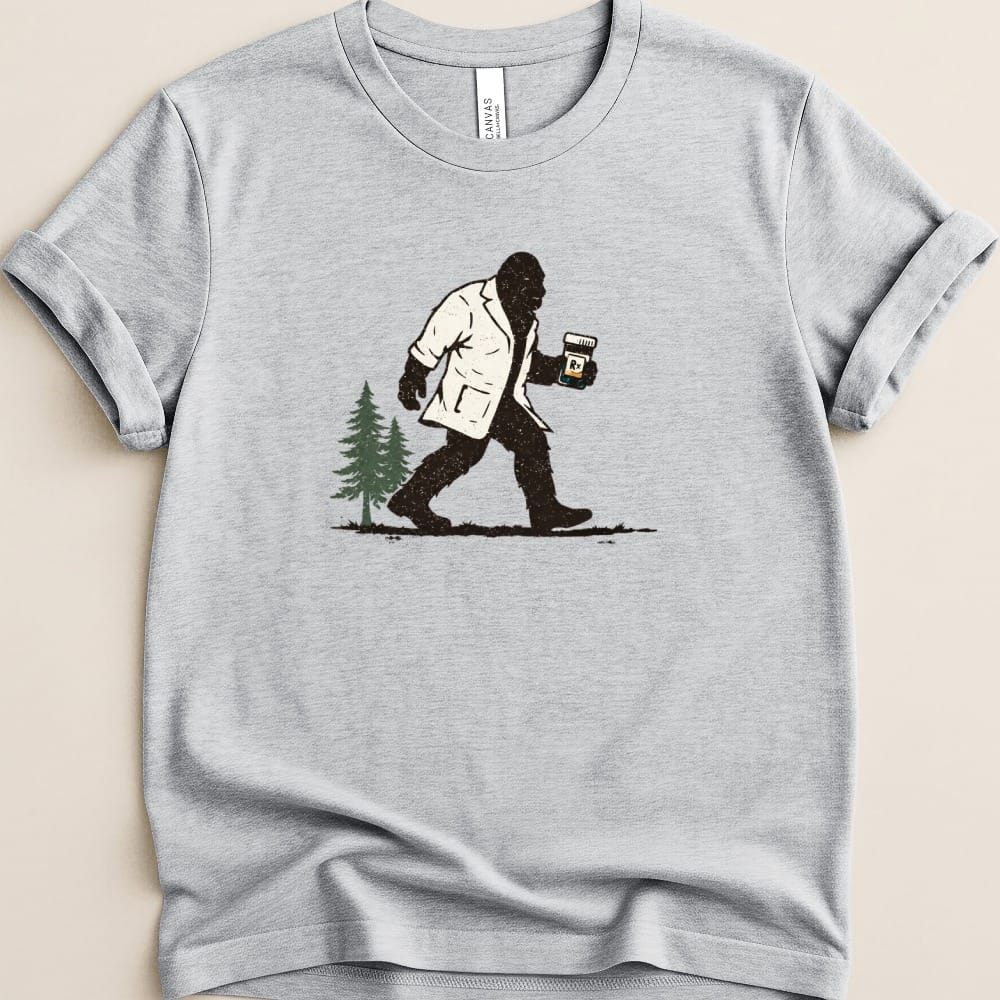 Bigfoot Pharmacist Tee - Adverse Reactions