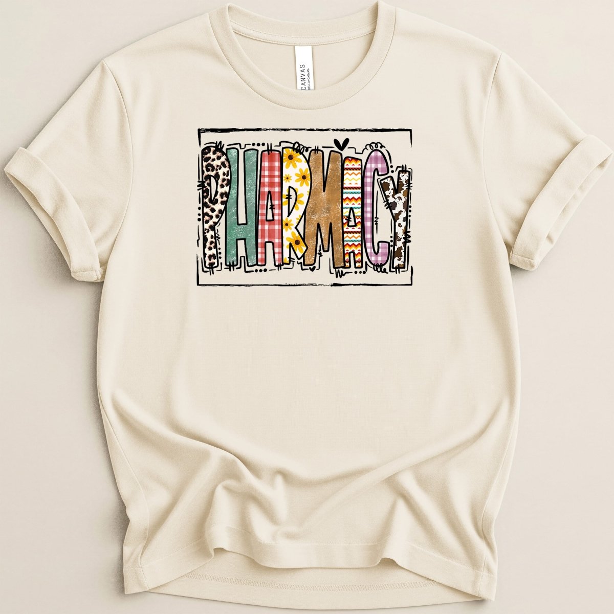 Boho Pharmacy Patchwork Tee - Adverse Reactions
