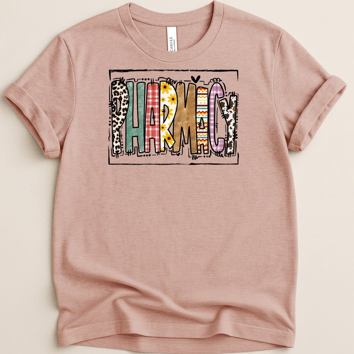 Boho Pharmacy Patchwork Tee - Adverse Reactions
