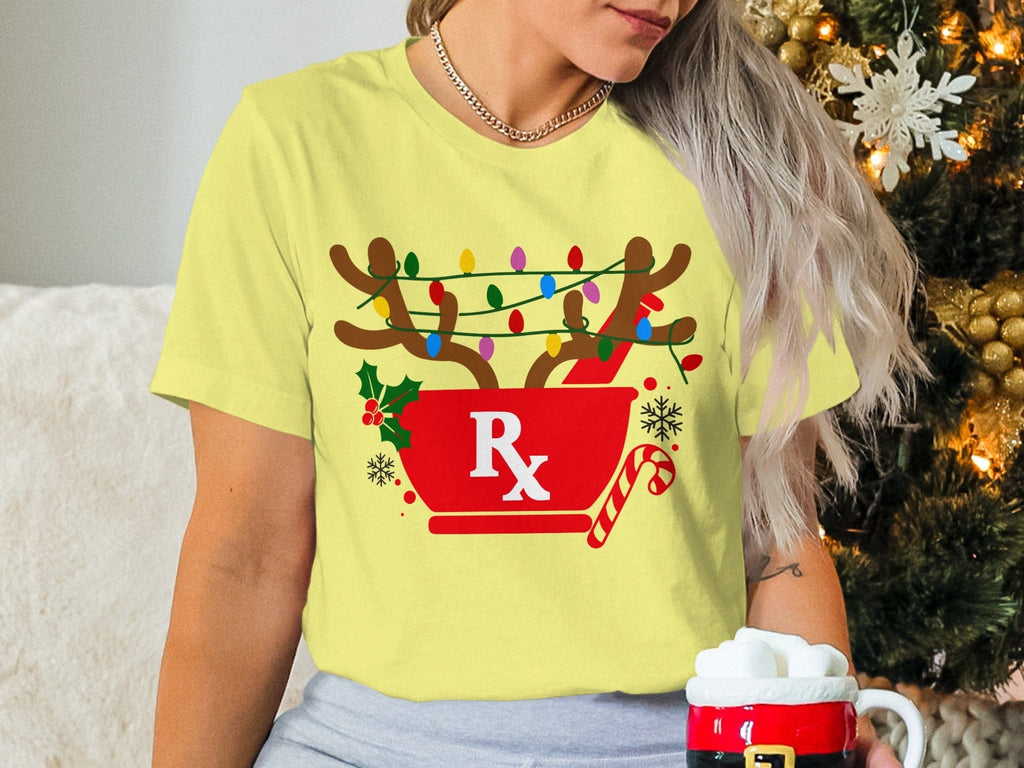 Festive Reindeer Sleigh Graphic Novelty T-Shirt product