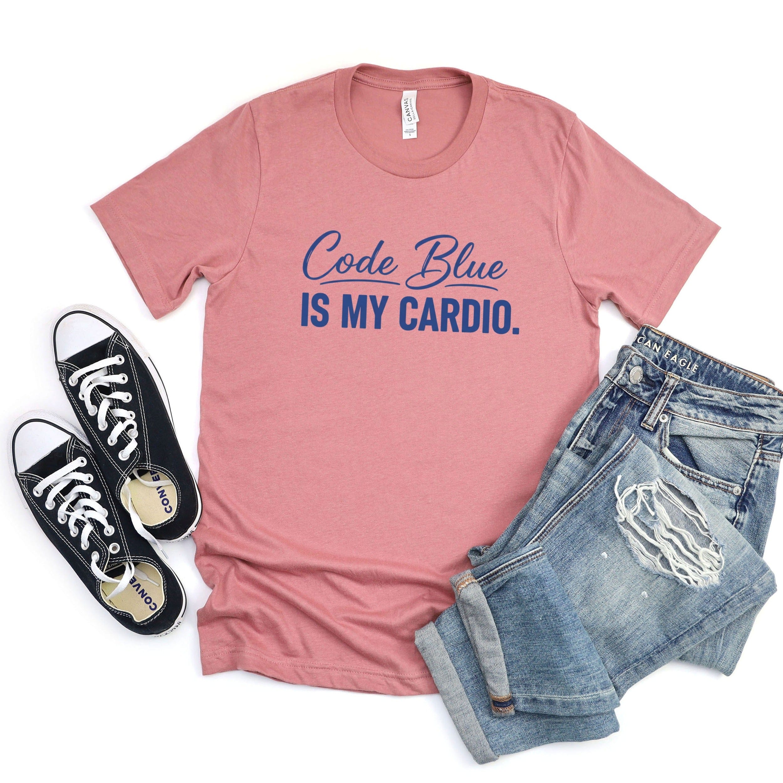 Code Blue Is My Cardio Funny Nurse T-shirt