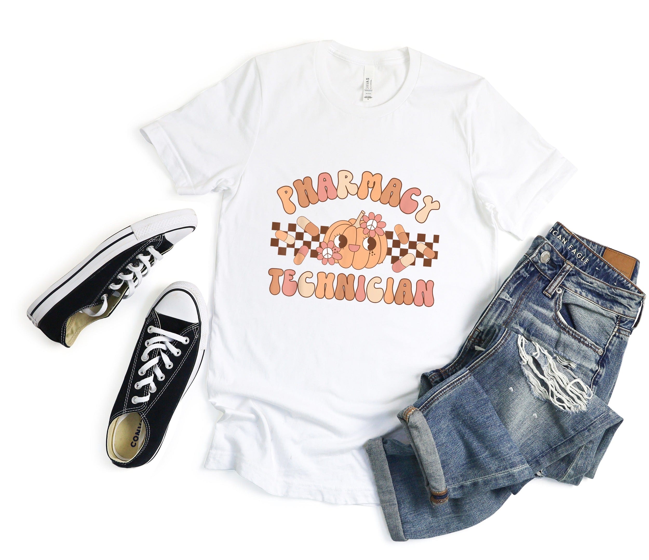 Pharmacy Technician Checkered Graphic T-Shirt product