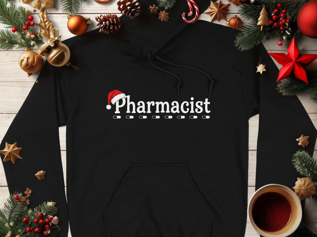 Festive Santa Hat Pharmacist Hoodie for Christmas