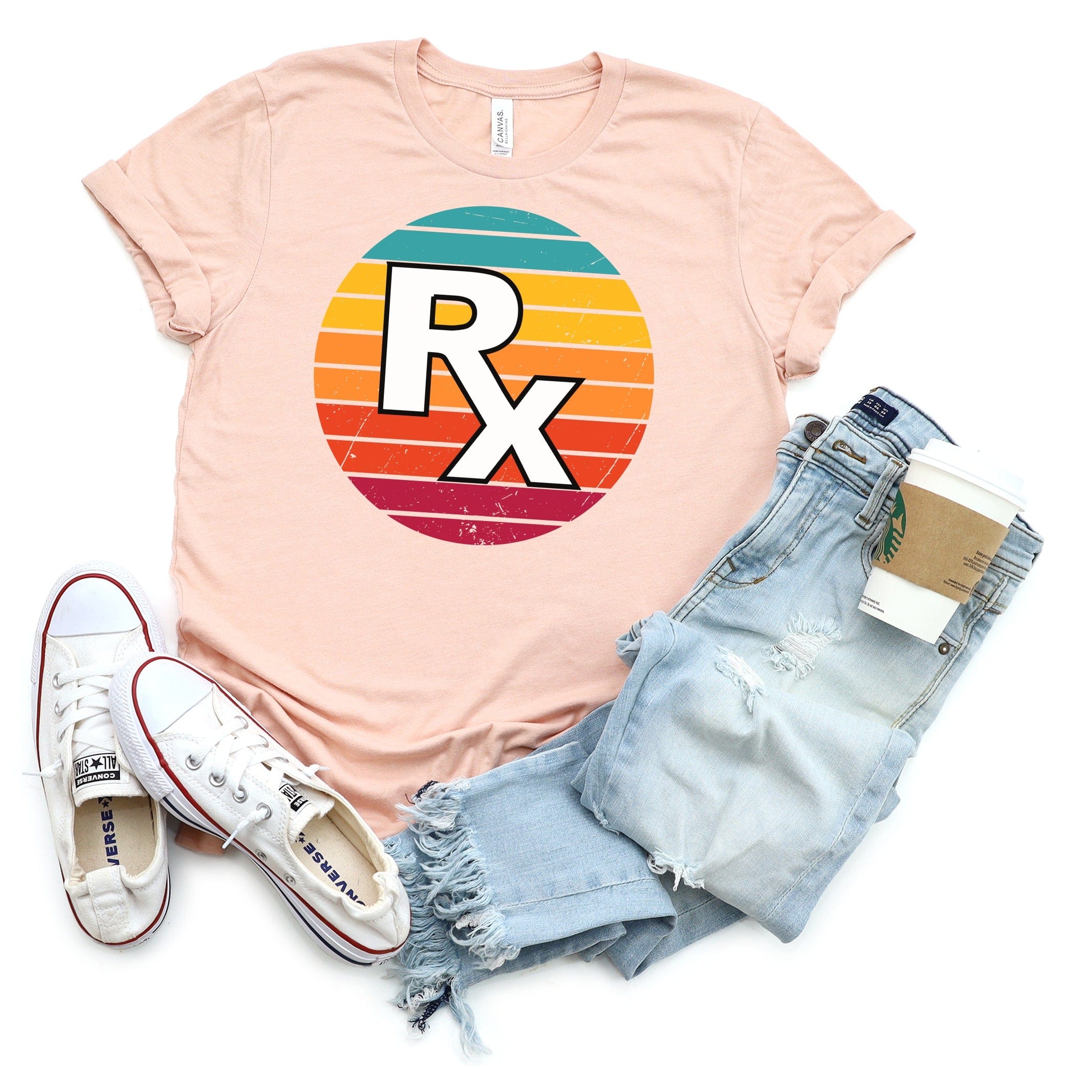 Vintage RX Logo Graphic Unisex Casual T-Shirt product