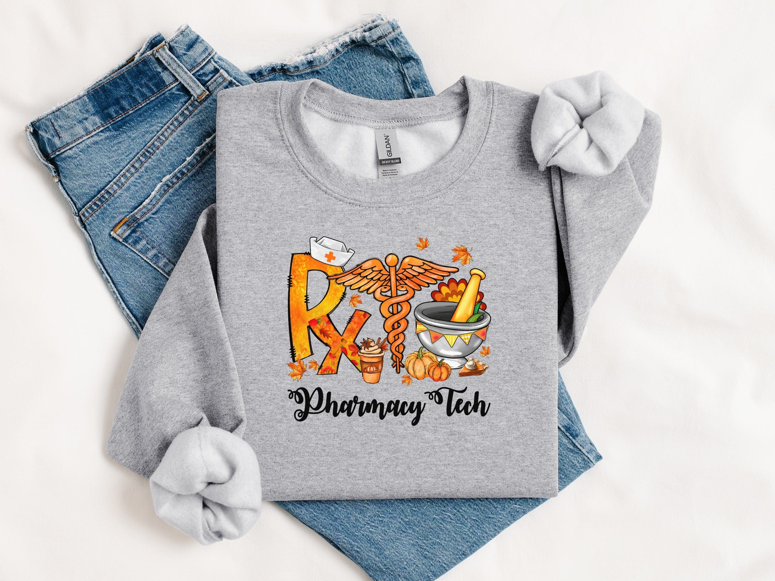 Pharmacy Tech Rx Autumn Cozy Graphic Sweatshirt product