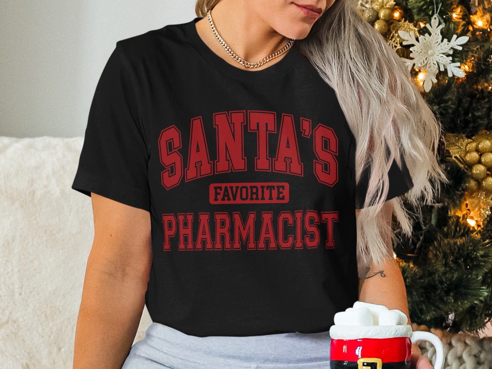 Santa's Favorite Pharmacist Graphic T-Shirt product
