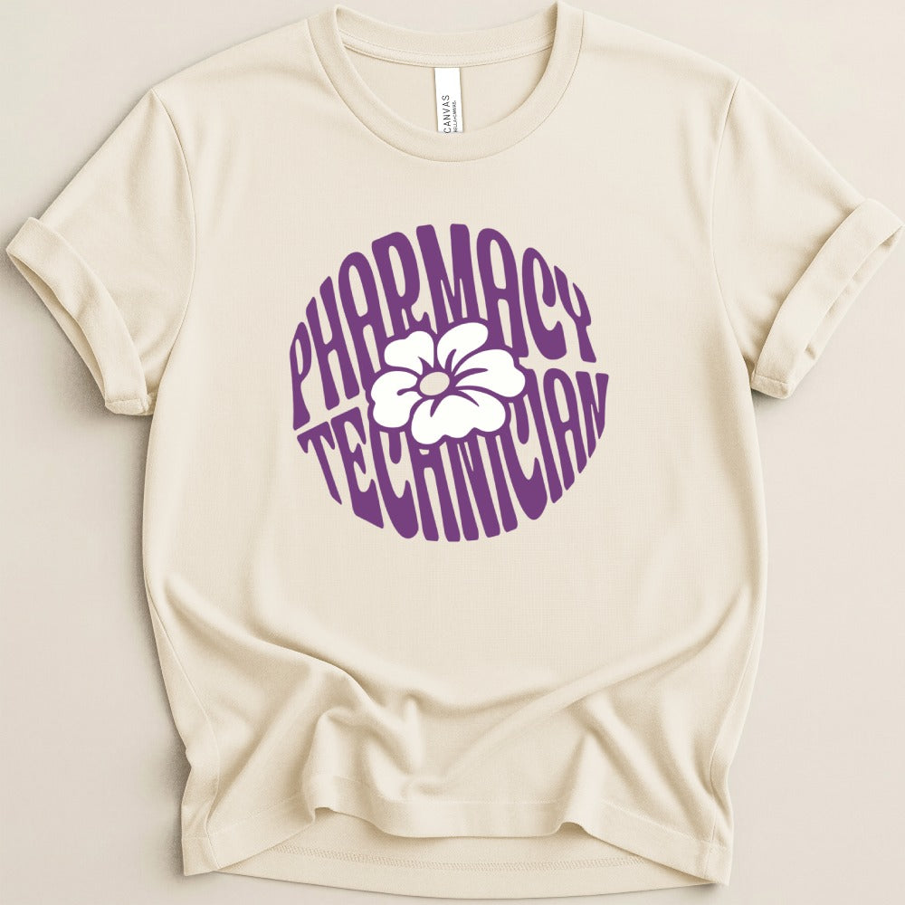 Pharmacy Technician Flower Tee