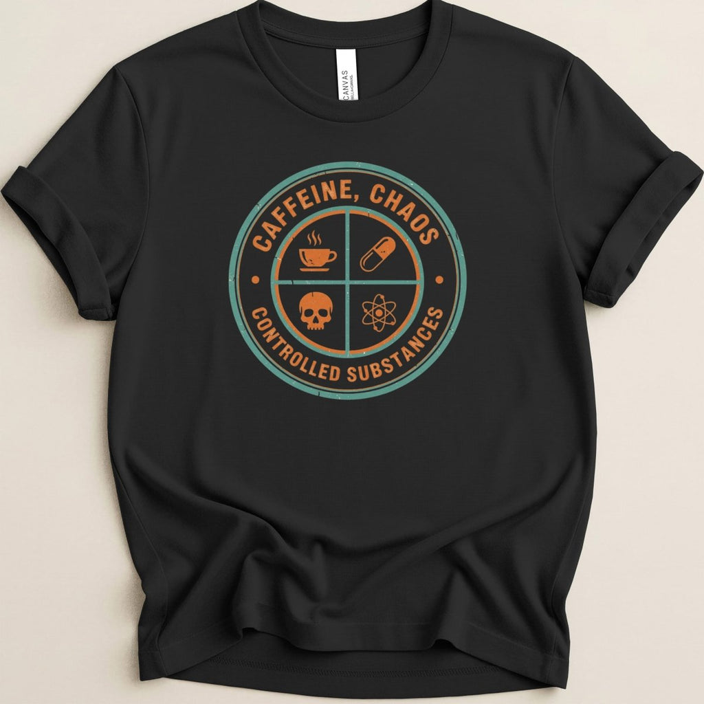 Caffeine Chaos Controlled Substances Tee - Adverse Reactions