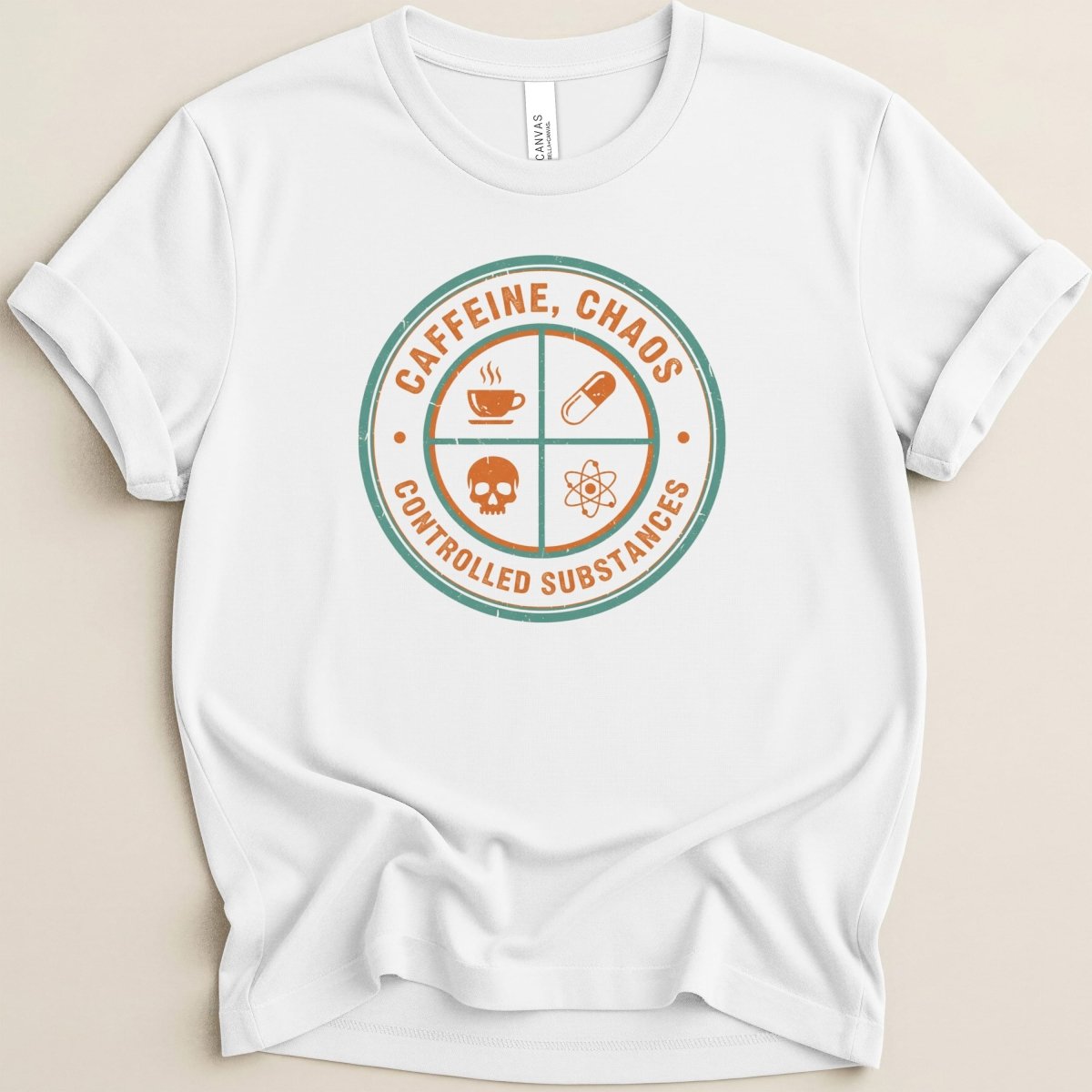 Caffeine Chaos Controlled Substances Tee - Adverse Reactions