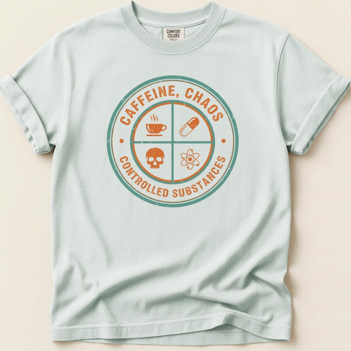 Caffeine Chaos Controlled Substances Tee - Adverse Reactions